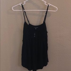 Black American Eagle Spaghetti Strap Tank